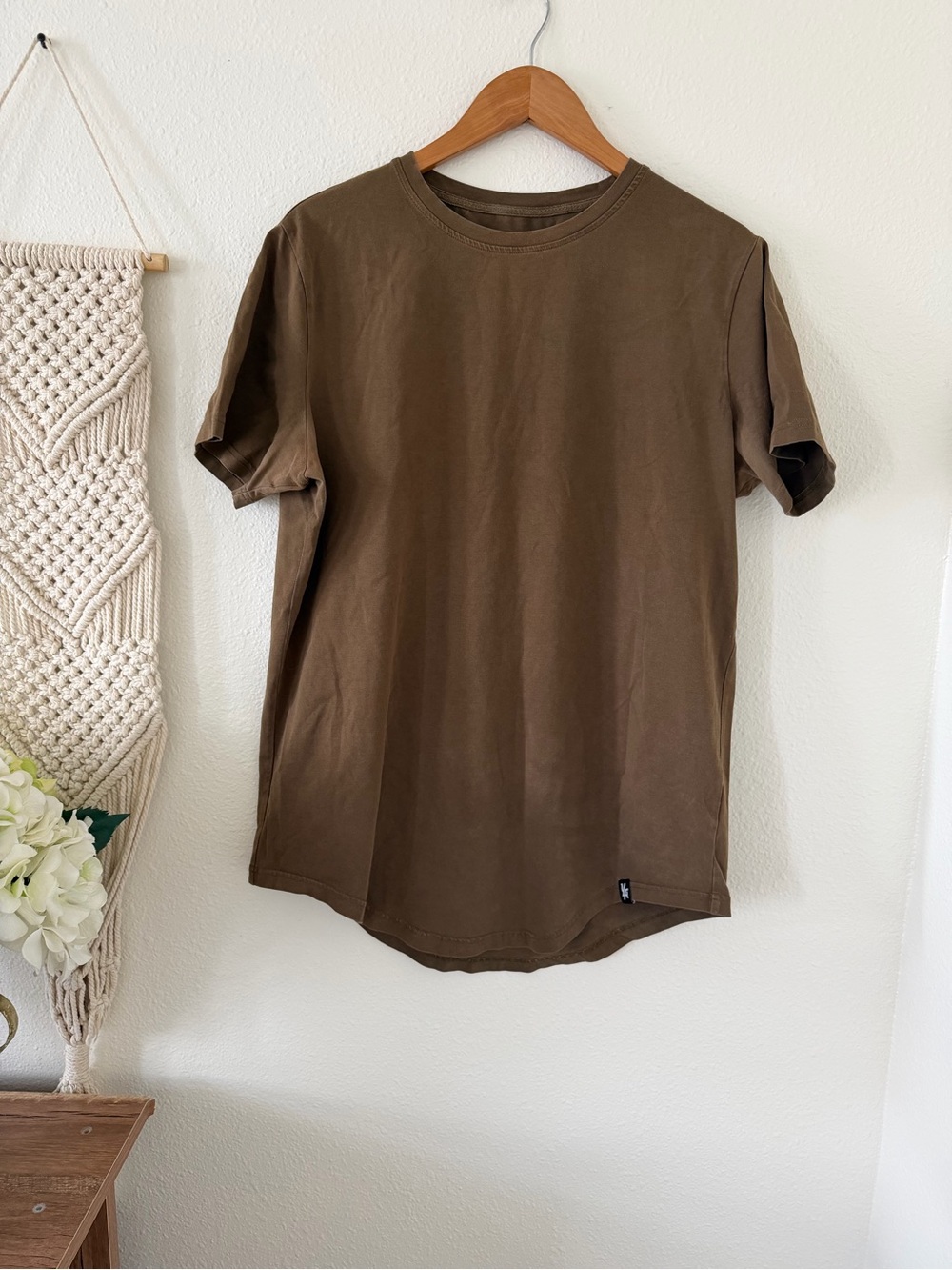 YoungLA 402 PERFECT TEE - SCALLOP BOTTOM BUNDLE Olive green